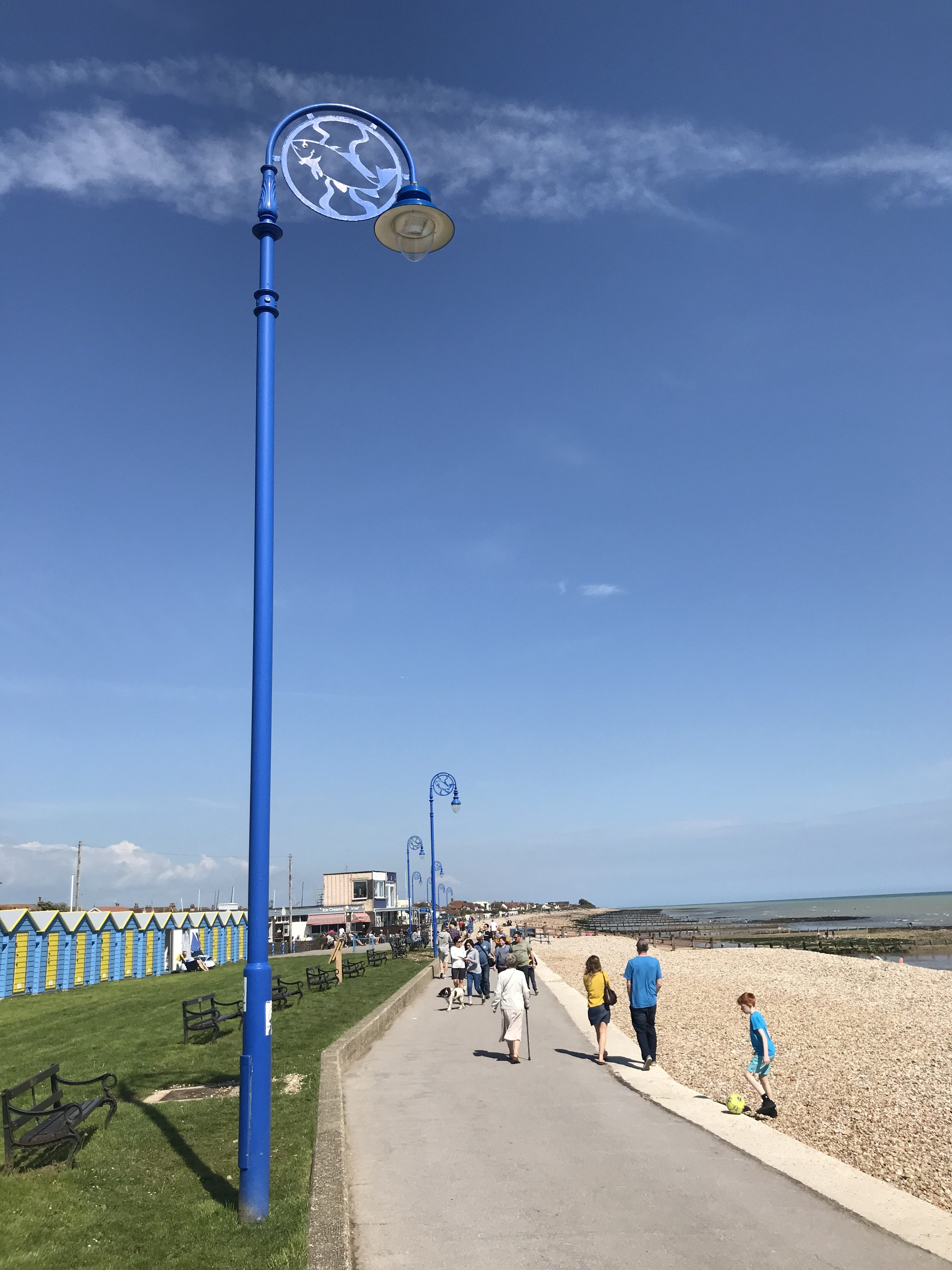 Felpham promenade on a sunny day
