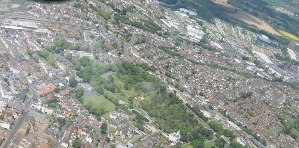 Aerial view of Hotham Park