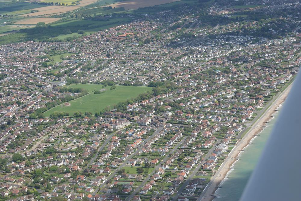 Aerial photo of Felpham, West Sussex