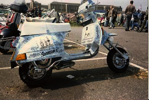Scooterin' 2, a custom T5 Vespa with extended forks