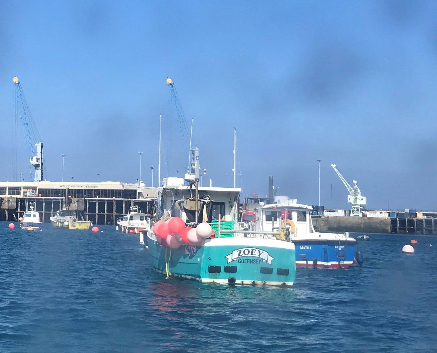 Boats in the harbour of St Peter Port