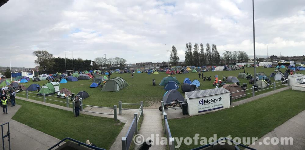 Campsite at Weston Rugby Club