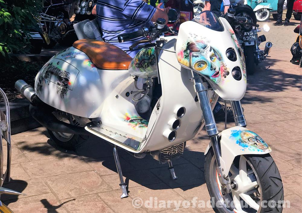 Bandido, a custom scooter in the custom show at the Hayling Island rally