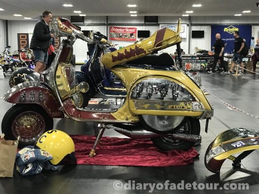 Faithful-Friend-Vespa-scooter-expo (5) Faithful Friend custom Lambretta on show at Scooter Expo in 2019