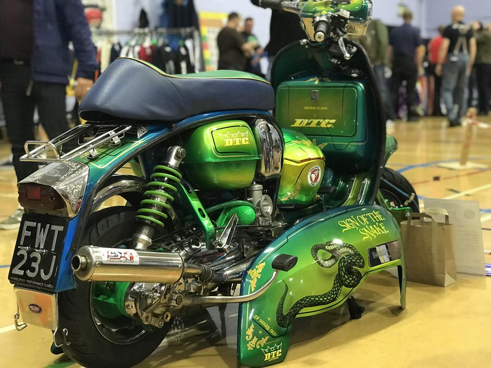 Sign Of The Snake on display at Scooter Expo 2019