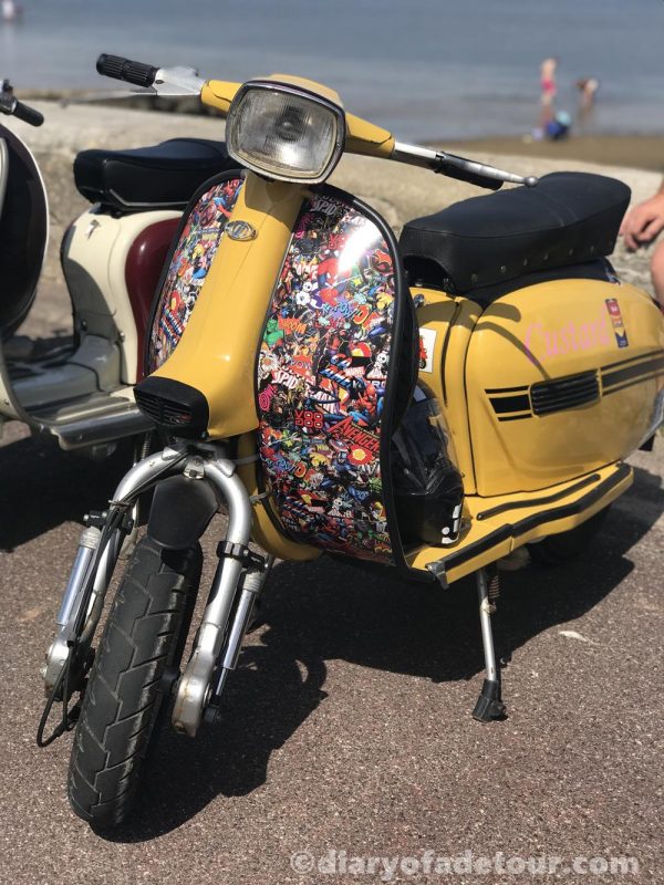 A yellow Lambretta called Custard
