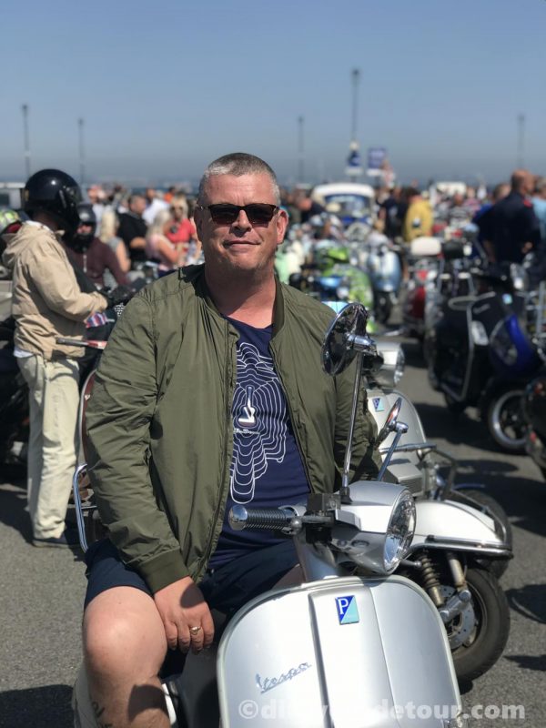 Scooterboy at the Isle of Wight rideout in 2019