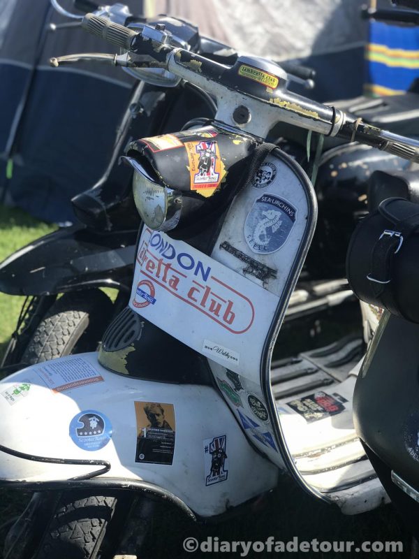 Series 1 Lambretta with London Lambretta Club banner