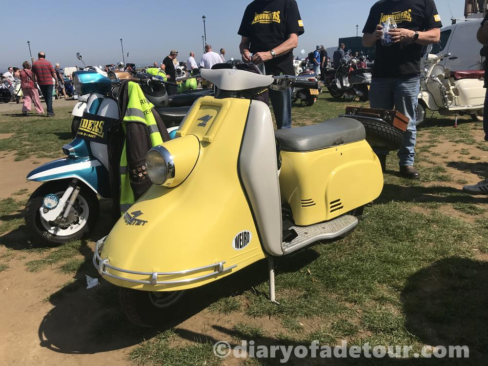 Vintage yellow scooter