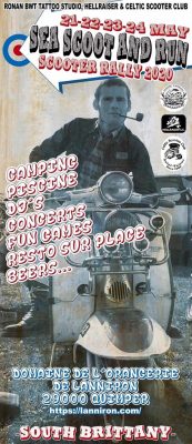Flyer for the Sea Scoot And Run rally, 2020