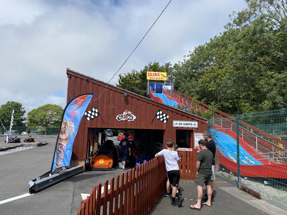 Go karts at Lodmoor Country Park in Weymouth