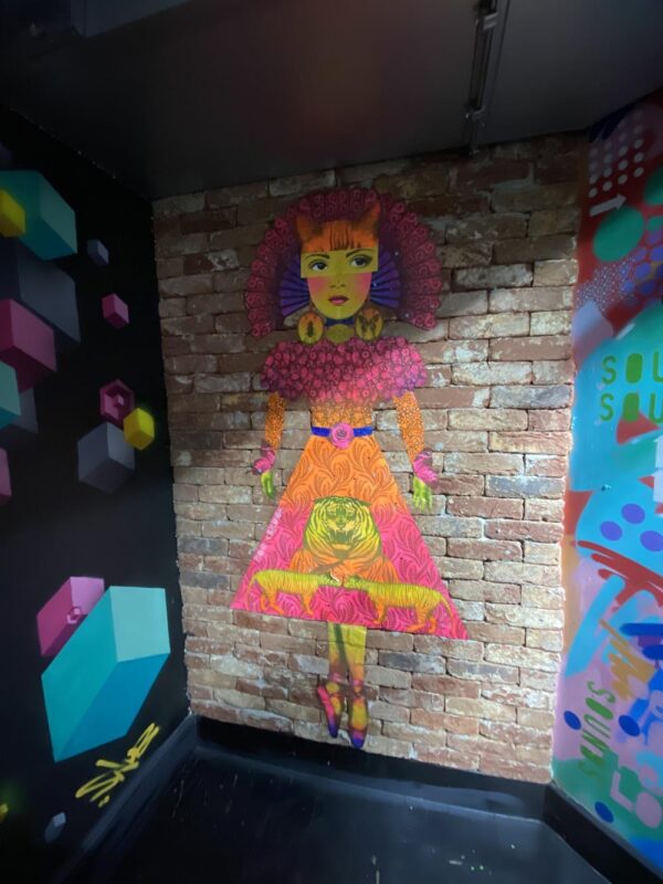 Street art painted in the basement of Bangerz and Burgerz in Brighton