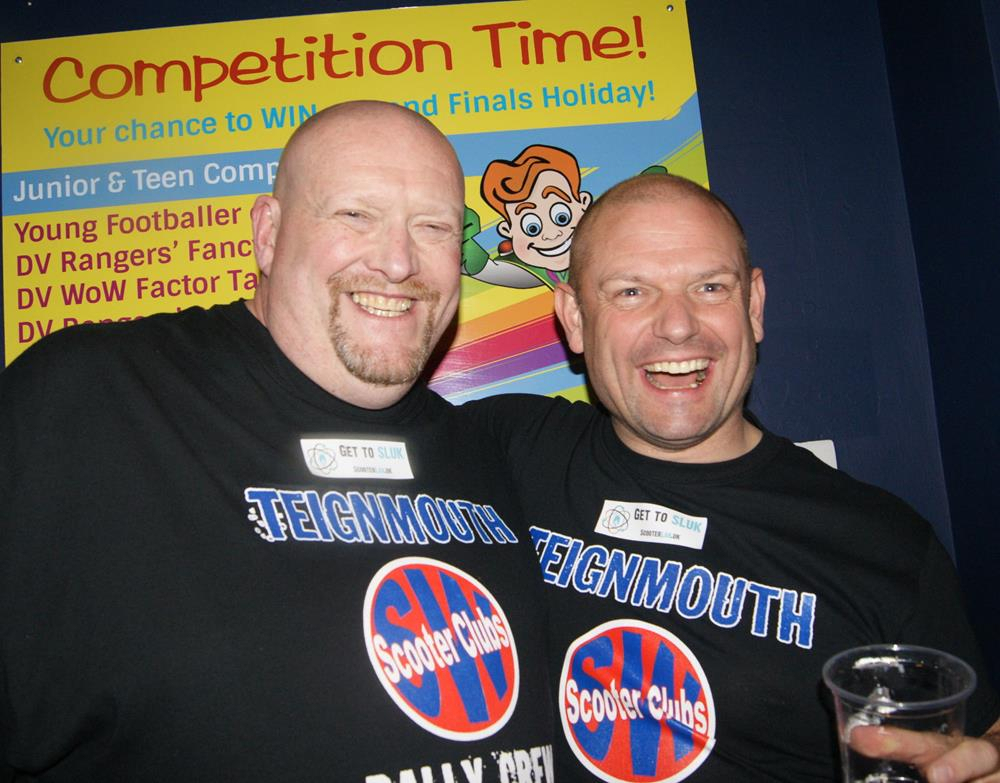 Jamie Mace and Shane Hayter at the Teignmouth scooter rally in 2016