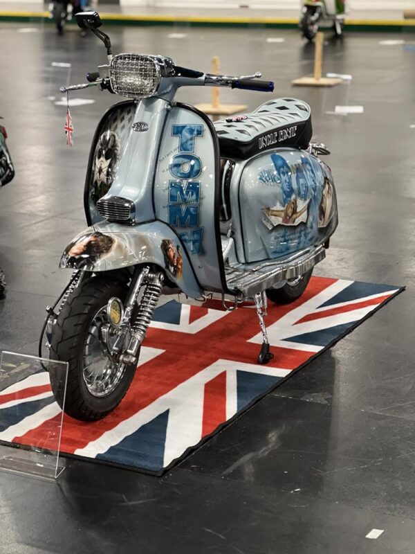 A custom Lambretta called Tommy, with a theme of the Who film.