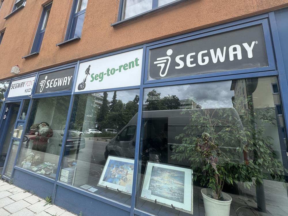 Munich Tour Segway shop where they rent Segways
