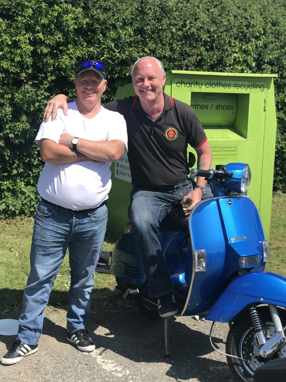 Blue Vespa PX
