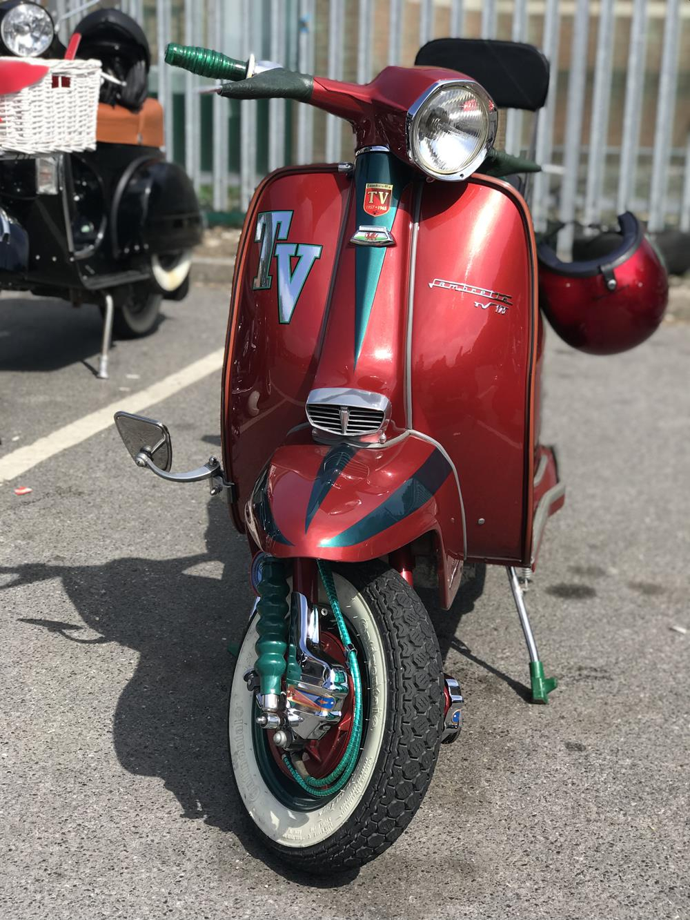 Red Lambretta TV scooter